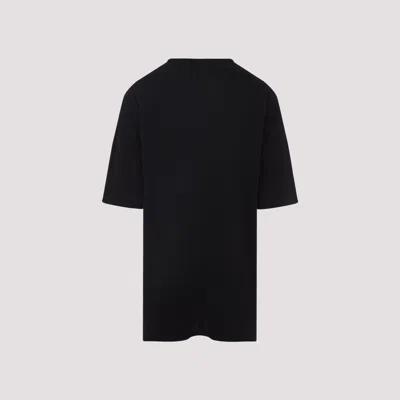 Rick Owens Relaxed Fit Oversized T-shirt With Classic Crew Neckline In Black