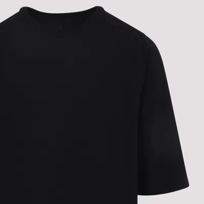 Rick Owens Relaxed Fit Oversized T-shirt With Classic Crew Neckline In Black