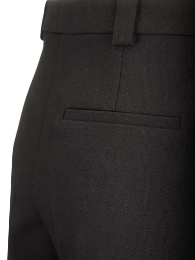 Chloé Tailored Wool Crepe Shorts Trousers Black In Black