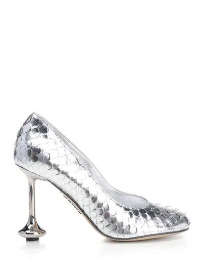 Loewe Toy Metallic Python Pumps