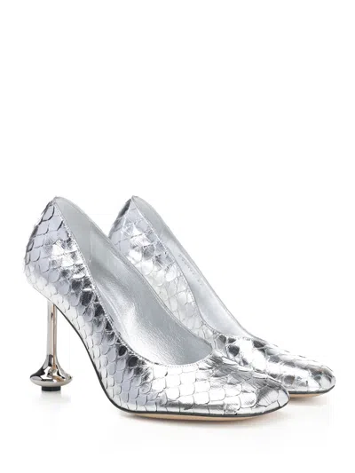 Loewe Toy Metallic Python Pumps