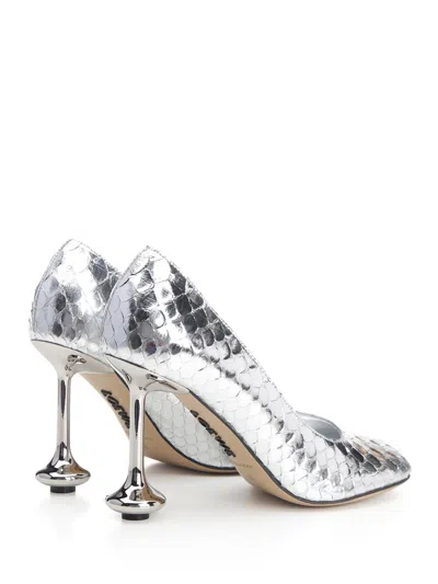 Loewe Toy Metallic Python Pumps