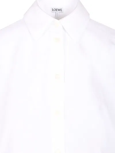 Loewe Trapeze Shirt T-shirt White In White