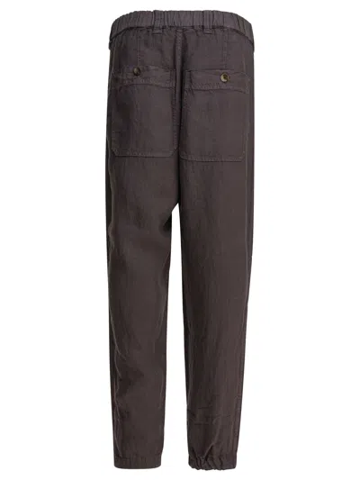 Brunello Cucinelli Linen Trousers With Relaxed Fit