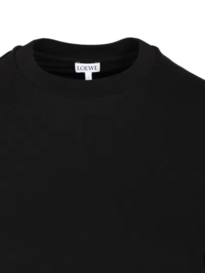 Loewe Draped Short-sleeve T-shirt In Black