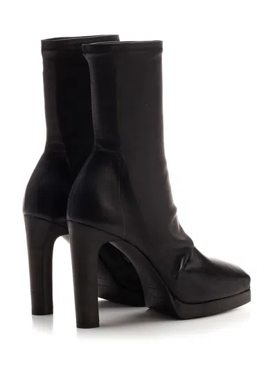 Rick Owens Wedge Ankle Boot Boots Black