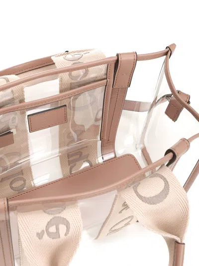 Chloé Woody Handbags Beige