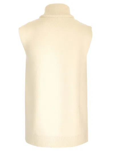 Loewe Puzzle Fold Vest In Shearling And Wool