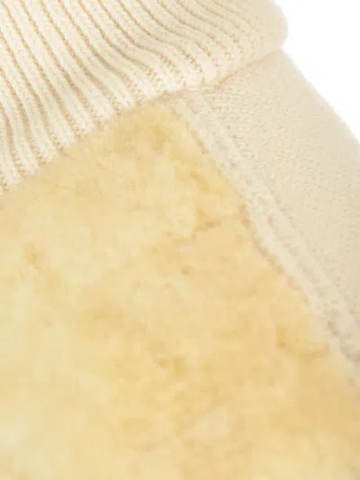 Loewe Puzzle Fold Vest In Shearling And Wool