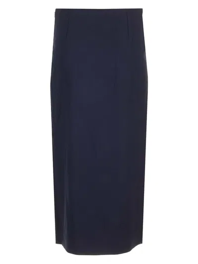 Chloé Wool Midi Skirt Skirts Blue