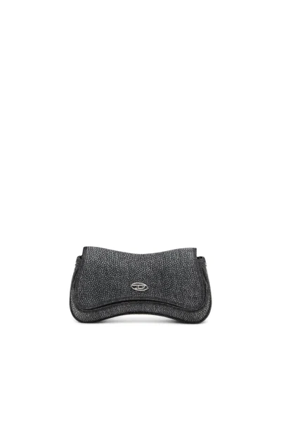 Diesel Play-clutch In Crystal Denim In Gray