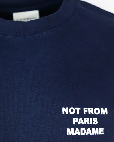 Drôle De Monsieur T Shirt Slogan Blu In Blue