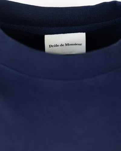 Drôle De Monsieur T Shirt Slogan Blu In Blue