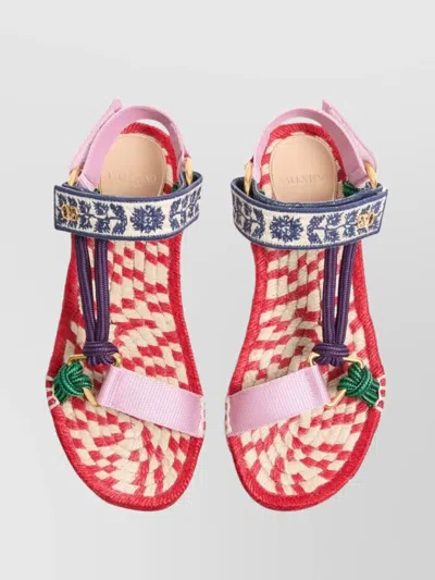 Valentino Embroidered Fabric Lake Powell Sandals