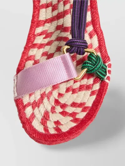 Valentino Embroidered Fabric Lake Powell Sandals