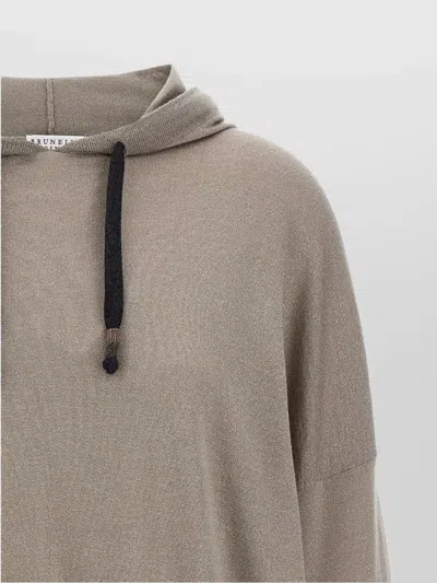 Brunello Cucinelli Wool And Silk Blend Hoodie