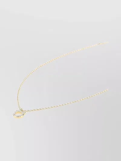 Ferragamo Golden Gancini Pendant Necklace