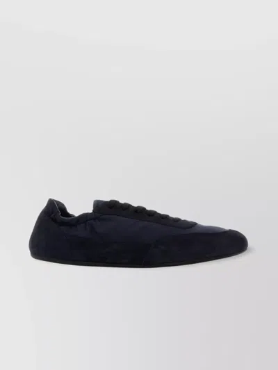 Prada Collapse Sneaker Aus Re-nylon Und Wildleder In Black