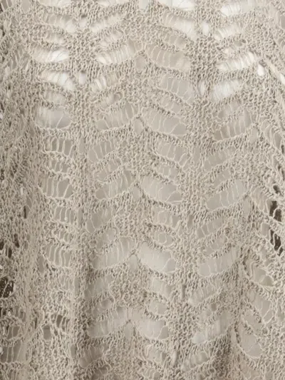 Brunello Cucinelli Poncho Handcrafted Sequined Flowing Silhouette
