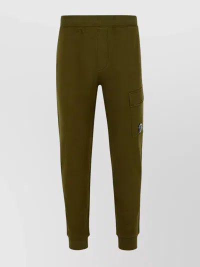 C.p. Company Utility Jogger Pants Featuring Cargo Pocket In Green