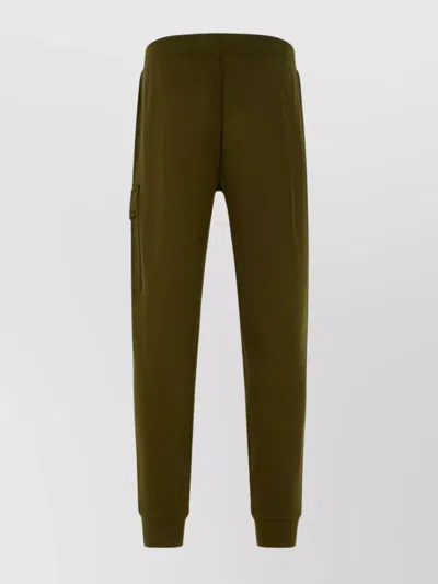 C.p. Company Utility Jogger Pants Featuring Cargo Pocket In Green