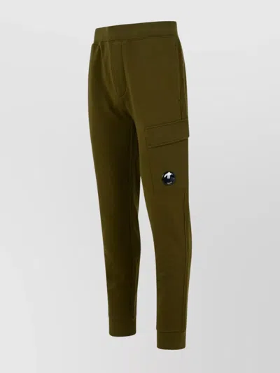 C.p. Company Utility Jogger Pants Featuring Cargo Pocket In Green