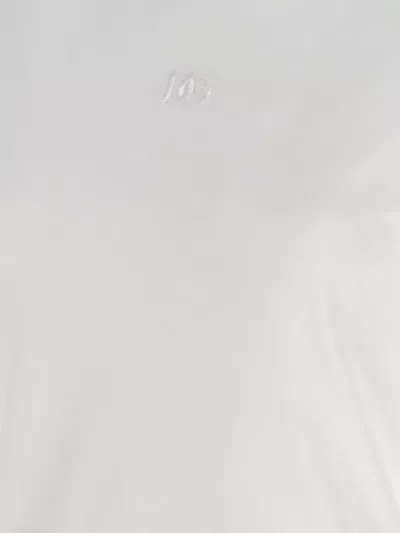 Dolce & Gabbana Embroidered Logo Crew Neck T-shirt In White