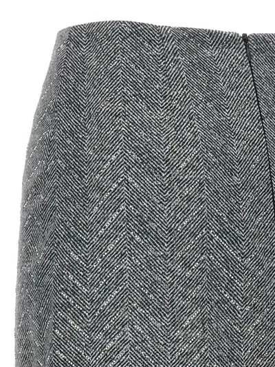 Ermanno Scervino Rhinestone-embellishment Pencil Skirt In Gray