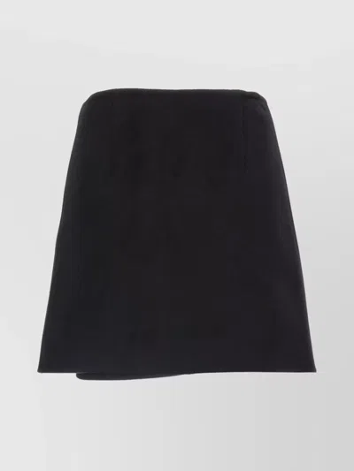 Ermanno Scervino Jewel-embellished Virgin-wool Skirt In Black
