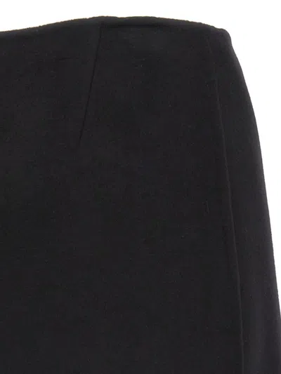 Ermanno Scervino Jewel-embellished Virgin-wool Skirt In Black
