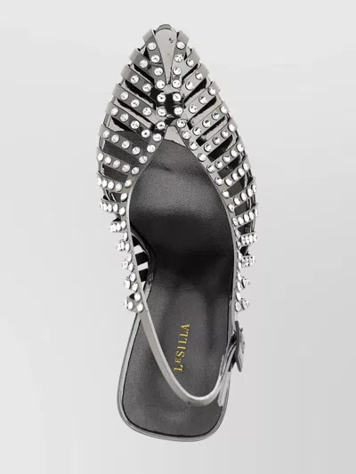 Le Silla Slingback Studded Embellishments Open Sides