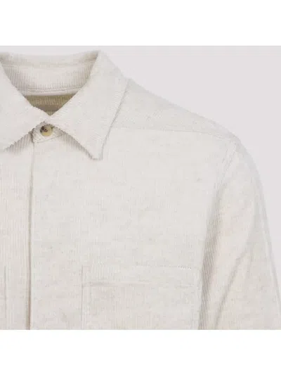 Rick Owens Work Shirt With Buttoned Cuffs And Chest Pockets In Multi