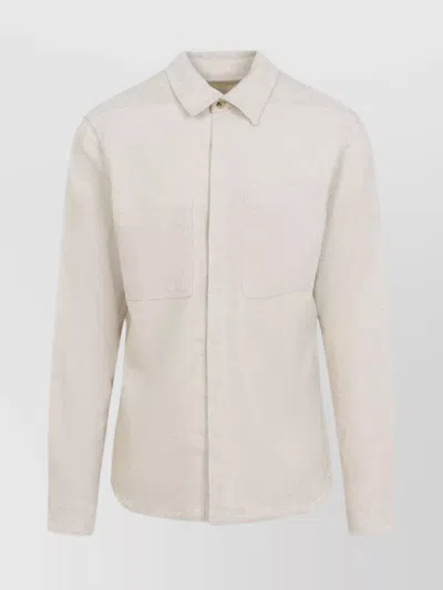 Rick Owens Work Shirt With Buttoned Cuffs And Chest Pockets In Multi