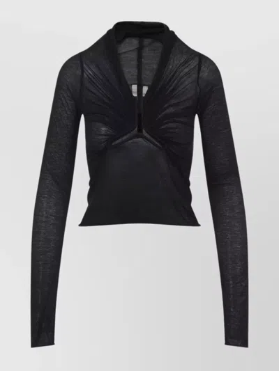Rick Owens Allanah Long Sleeves Top Women In Black