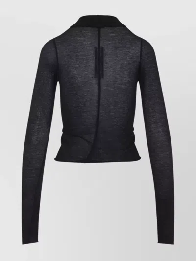 Rick Owens Allanah Long Sleeves Top Women In Black