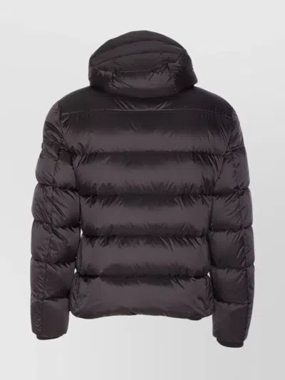 Moorer Asphalt Brett Down Jacket With Zip Closure In Black