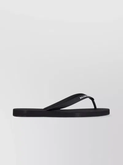 Balenciaga Heeled Sandals With Flat Sole And Open Toe In Black