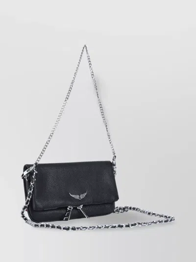 Zadig & Voltaire Chain Strap Textured Finish Shoulder Bag