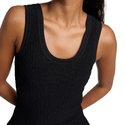 Alaïa Alaia Croco Mini Dress Women In Black