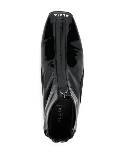 Alaïa Women La Sneaker In Stretch Patent Fabric