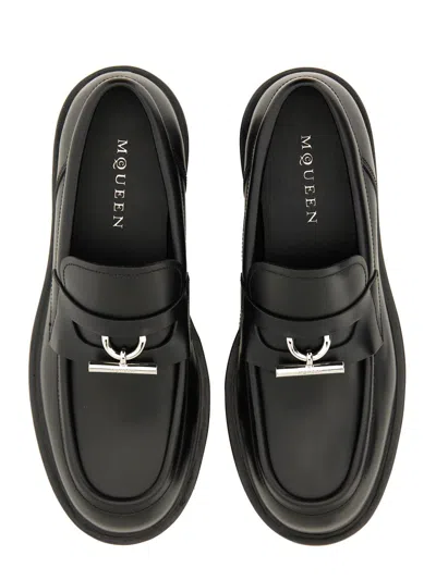 Alexander Mcqueen "parachute" Loafer With Buckle T In Black