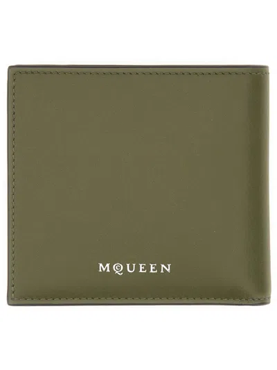 Alexander Mcqueen Slim Bi-fold Wallet With Card Slots