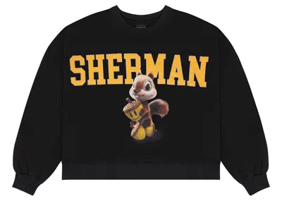 Pre-owned Drew House Men's  3d Sherman Boxy Crewneck Sweatshirt In Black