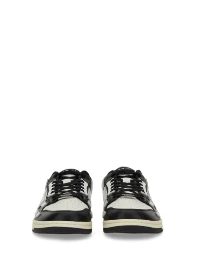 Amiri Multicolor Leather And Fabric Bandana Denim Skel Sneakers