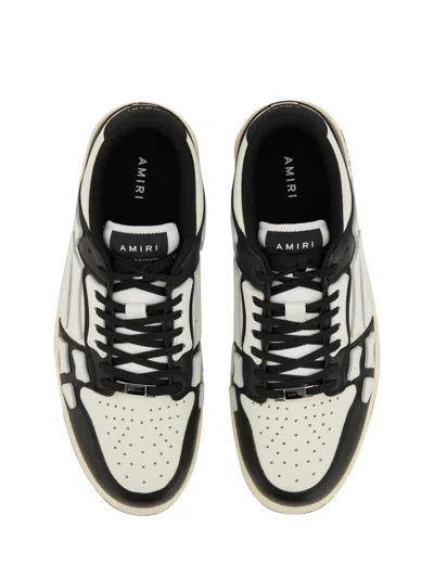 Amiri Multicolor Leather And Fabric Bandana Denim Skel Sneakers