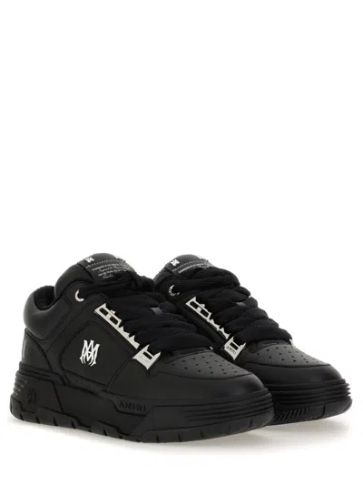 Amiri Black Sneakers With Logo Patch On The Side And Logo Lettering On The Rear In Leather Man
