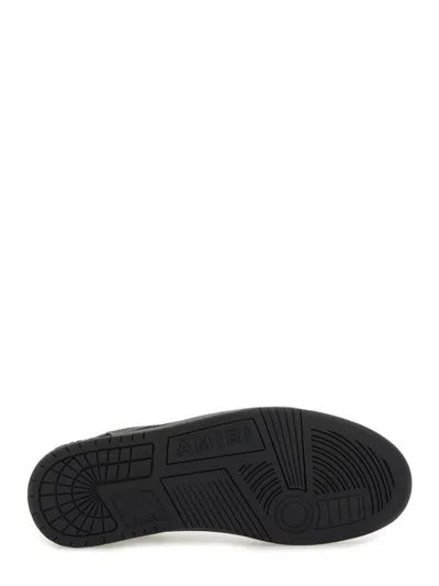Amiri Sneaker Skel Top Low Black In Leather And Suede Men