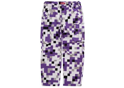 Pre-owned Supreme Men's  Cargo Pant (fw20) In Purple Digi Camo