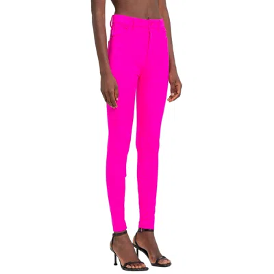 Balenciaga Fuchsia Stretch Skinny Trousers In Pink