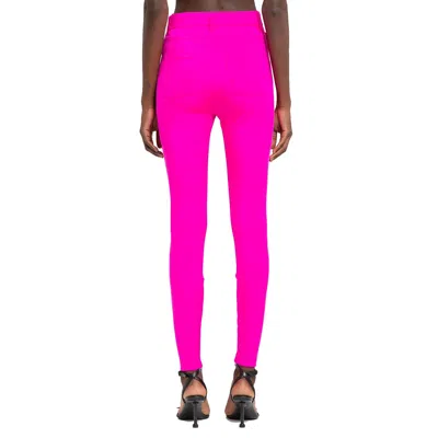 Balenciaga Fuchsia Stretch Skinny Trousers In Pink